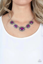 Load image into Gallery viewer, Meadow Wedding Purple Necklace