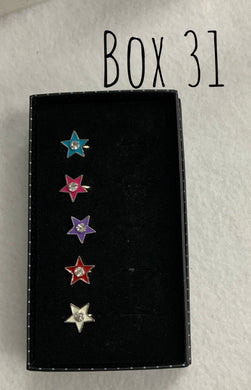 Starlet Shimmer Enamel Stars Rings Box 31