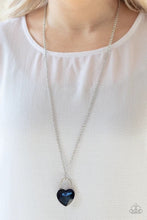 Load image into Gallery viewer, Locked in Love Blue Necklace