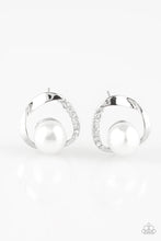 Load image into Gallery viewer, Stylishly Suave White Post Earrings