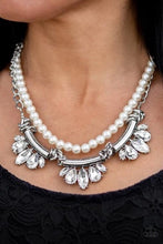 Load image into Gallery viewer, Bow Before the Queen White Necklace