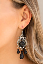 Load image into Gallery viewer, Stone Bliss Black Earrings