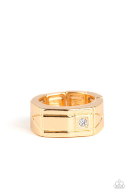 Atlas Gold Mens Ring