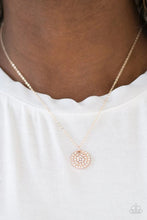 Load image into Gallery viewer, Make Today Glitter Rose Gold Necklace