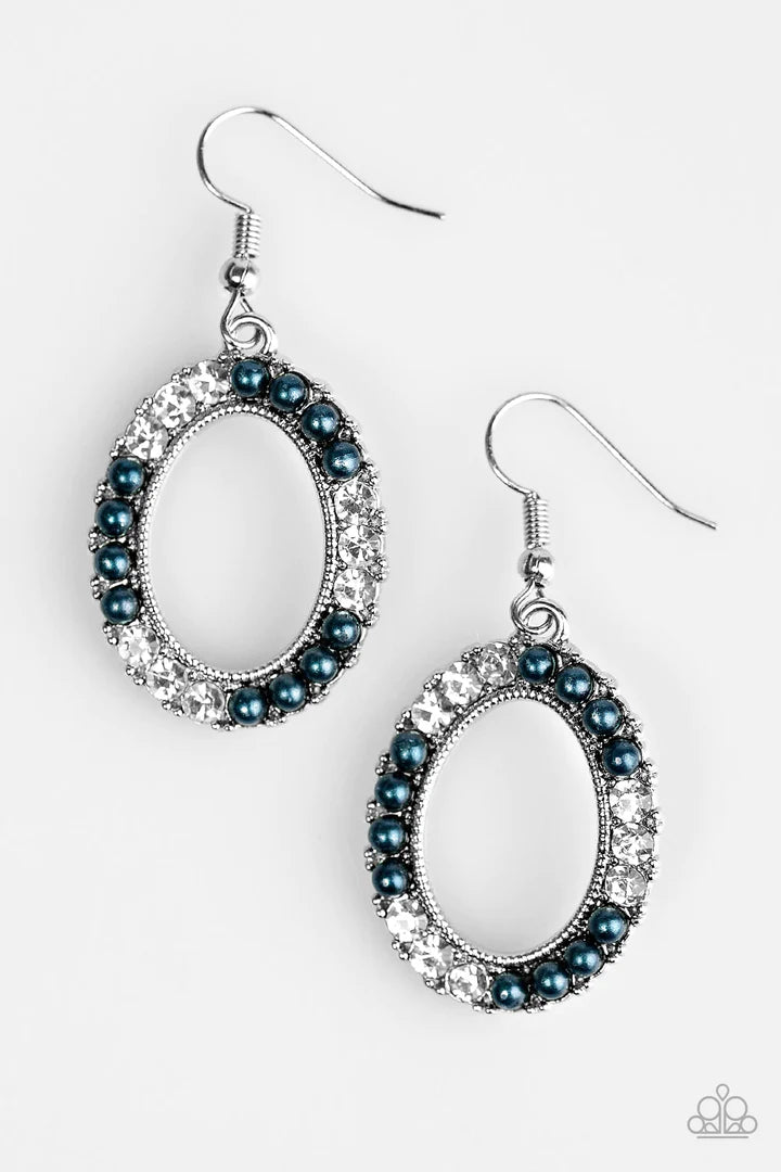 Boss Glam Blue Earrings