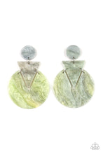 Load image into Gallery viewer, Head Under Watercolors Green/Multi Earrings