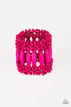 Load image into Gallery viewer, Barbados Beach Club Pink Wood Bracelet