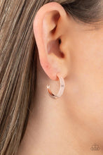 Load image into Gallery viewer, Bevel Up Rose Gold Earrings