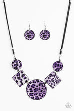 Load image into Gallery viewer, Here Kitty Kitty Purple Necklace