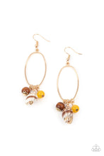 Load image into Gallery viewer, Golden Grotto Yellow Shell Earrings