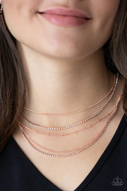 Dangerously Demure Copper Necklace