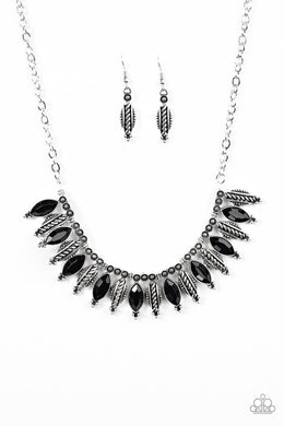 Jungle Jamboree Black Necklace