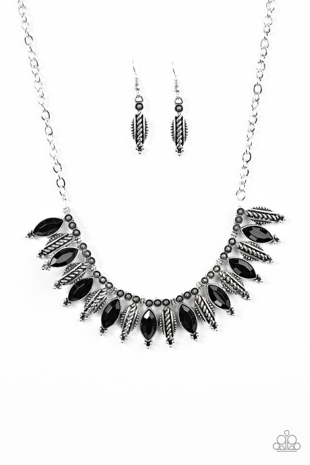 Jungle Jamboree Black Necklace