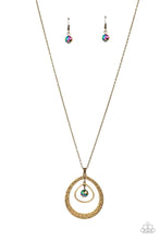 Load image into Gallery viewer, Tasteful Teardrops Brass Necklace