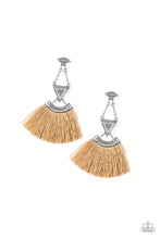 Load image into Gallery viewer, Puma Prowl Brown Tassel Earrings