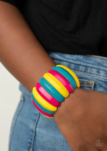 Load image into Gallery viewer, Colorfully Congo Multi Wood Bracelet