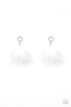Load image into Gallery viewer, BOA Down White Earrings