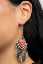 Load image into Gallery viewer, Shady Oasis Orange Earrings