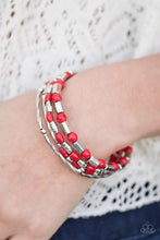 Load image into Gallery viewer, Just Congo With It Red Coil Bracelet