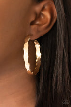 Load image into Gallery viewer, Exhilarated Edge Gold Earrings