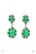 Load image into Gallery viewer, Positively Pampered Green Clip On Earrings