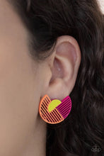 Load image into Gallery viewer, It’s Just An Expression Pink Post Earrings