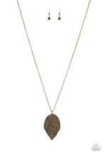 Load image into Gallery viewer, Natural Re-LEAF Brass Necklace