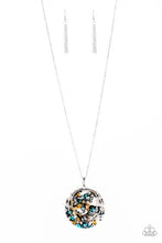 Load image into Gallery viewer, Metro Mosaic Blue Necklace