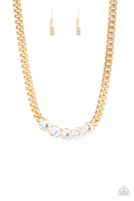 Load image into Gallery viewer, Rhinestone Renegade Gold Necklace