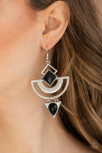Load image into Gallery viewer, Geo Gypsy Black Earrings