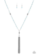 Load image into Gallery viewer, Tassel Takeover Blue Necklace