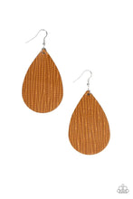 Load image into Gallery viewer, Natural Resource Yellow Leather Earrings