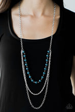 Load image into Gallery viewer, Right on the Money Blue Necklace