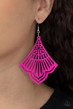 Load image into Gallery viewer, Eastern Escape Pink Wood Earrings