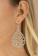 Load image into Gallery viewer, Midnight Carriage Green Earrings