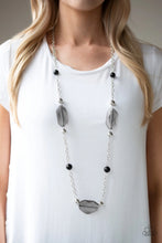 Load image into Gallery viewer, Crystal Charm Black Necklace
