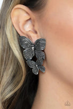 Load image into Gallery viewer, Blushing Butterflies Silver Earrings