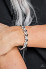 Load image into Gallery viewer, Infinite Sparkle Black Hinged Bracelet