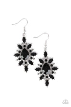 Load image into Gallery viewer, Glamorously Colorful Black Earrings