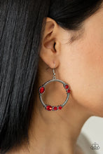 Load image into Gallery viewer, Glamorous Garland Red Earrings