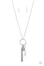 Load image into Gallery viewer, Unlock Your Sparkle Purple Necklace