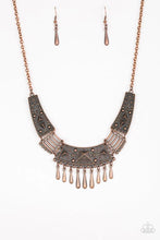 Load image into Gallery viewer, Steer It up Copper Necklace