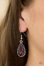 Load image into Gallery viewer, Money to Blow Purple Earrings