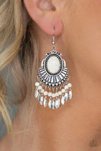Load image into Gallery viewer, Eco Trip White Earrings