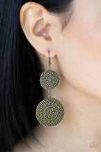 Load image into Gallery viewer, Road Trip Paradise Brass Earrings