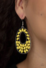 Load image into Gallery viewer, Beaded Shores Yellow Earrings