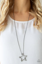Load image into Gallery viewer, I Pledge Allegiance to the Sparkle Black Necklace