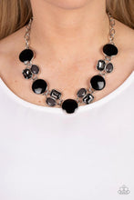 Load image into Gallery viewer, Dreaming in Multicolor Black Necklace