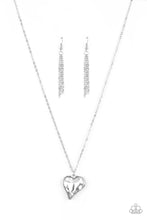 Load image into Gallery viewer, Heart Flutter White Necklace