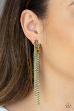 Load image into Gallery viewer, Radio Waves Brass Earrings